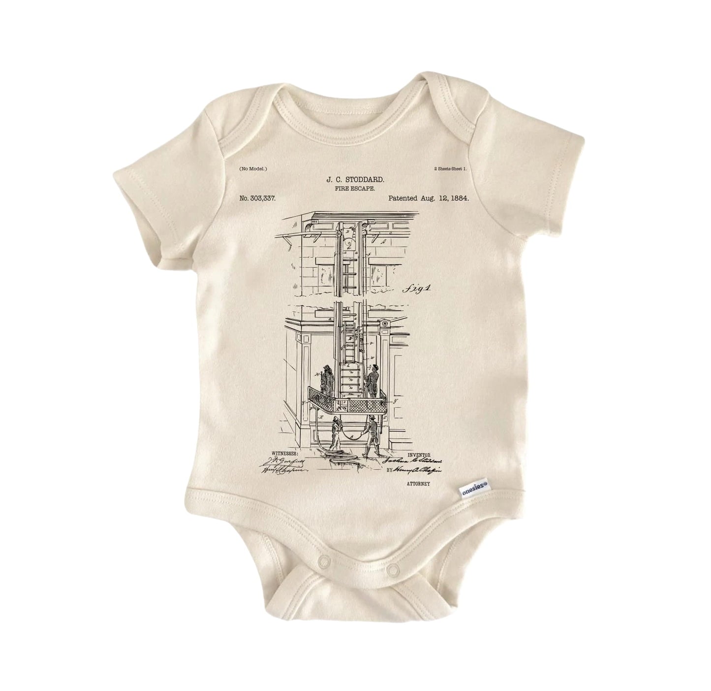 Firefighter Fireman Newborn Baby Onesie® Bodysuit