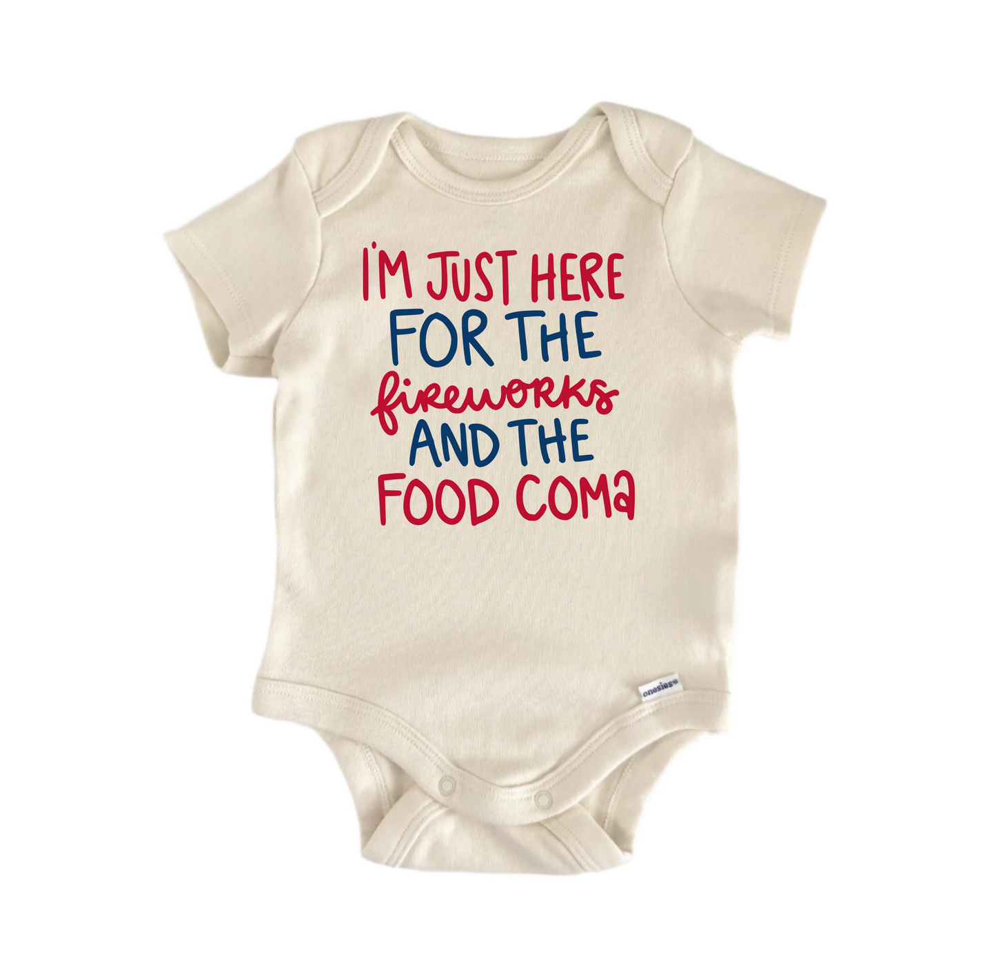 Fireworks Coma July 4Th Newborn Baby Onesie® Bodysuit