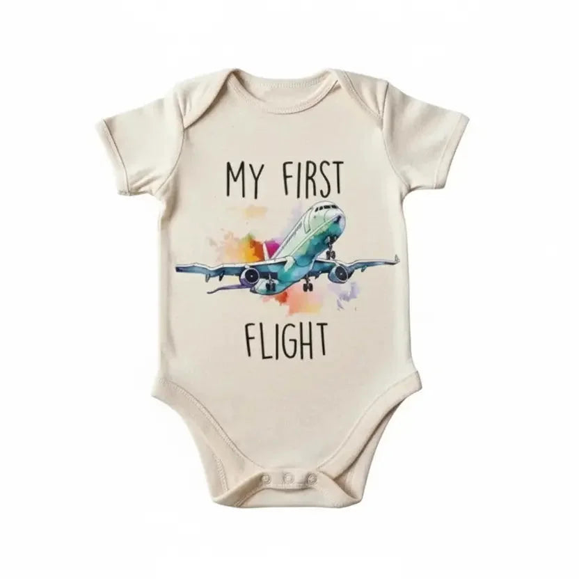 First Airplane Flight Newborn Baby Onesie® Bodysuit GS1