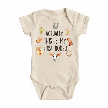 First Rodeo 1 Newborn Baby Onesie® Bodysuit GS1