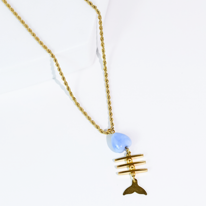 Fish Tale Gold Necklace