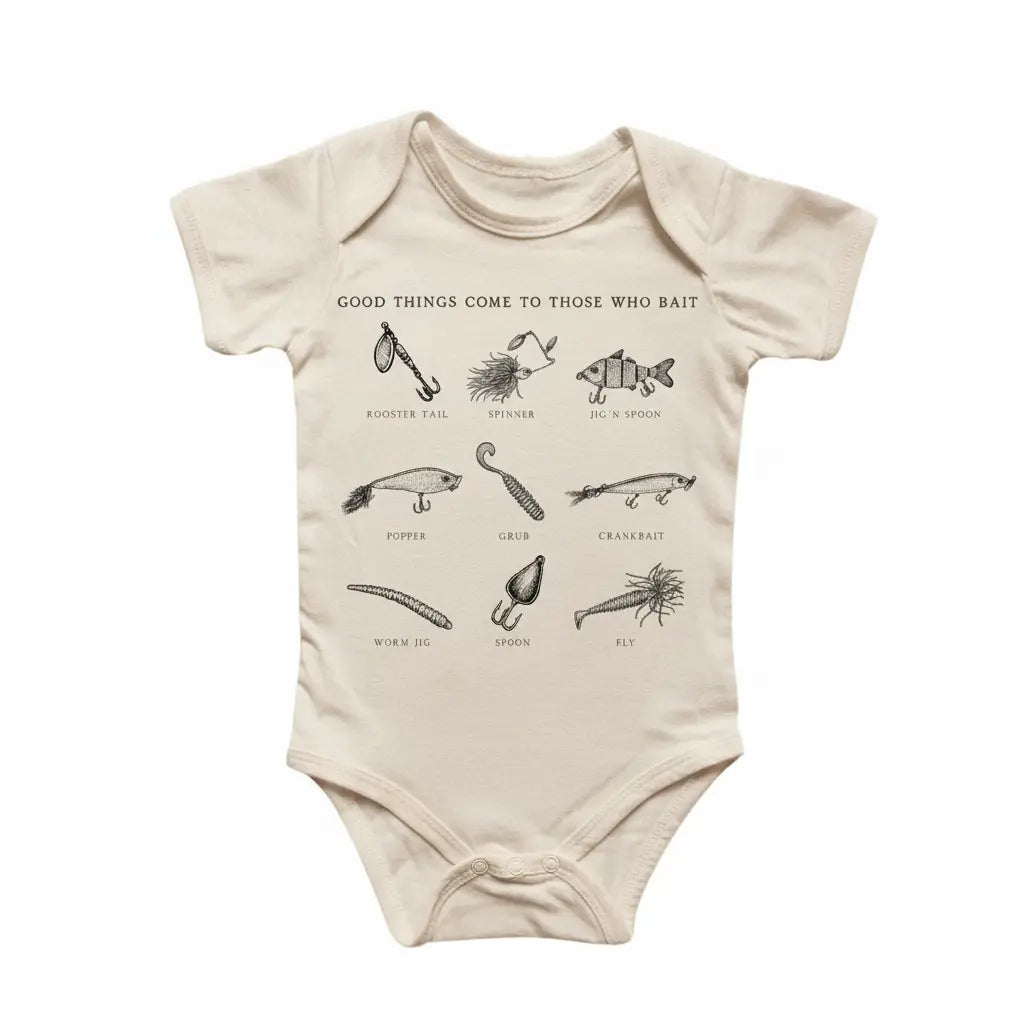 Fishing Fish Newborn Baby Onesie® Bodysuit