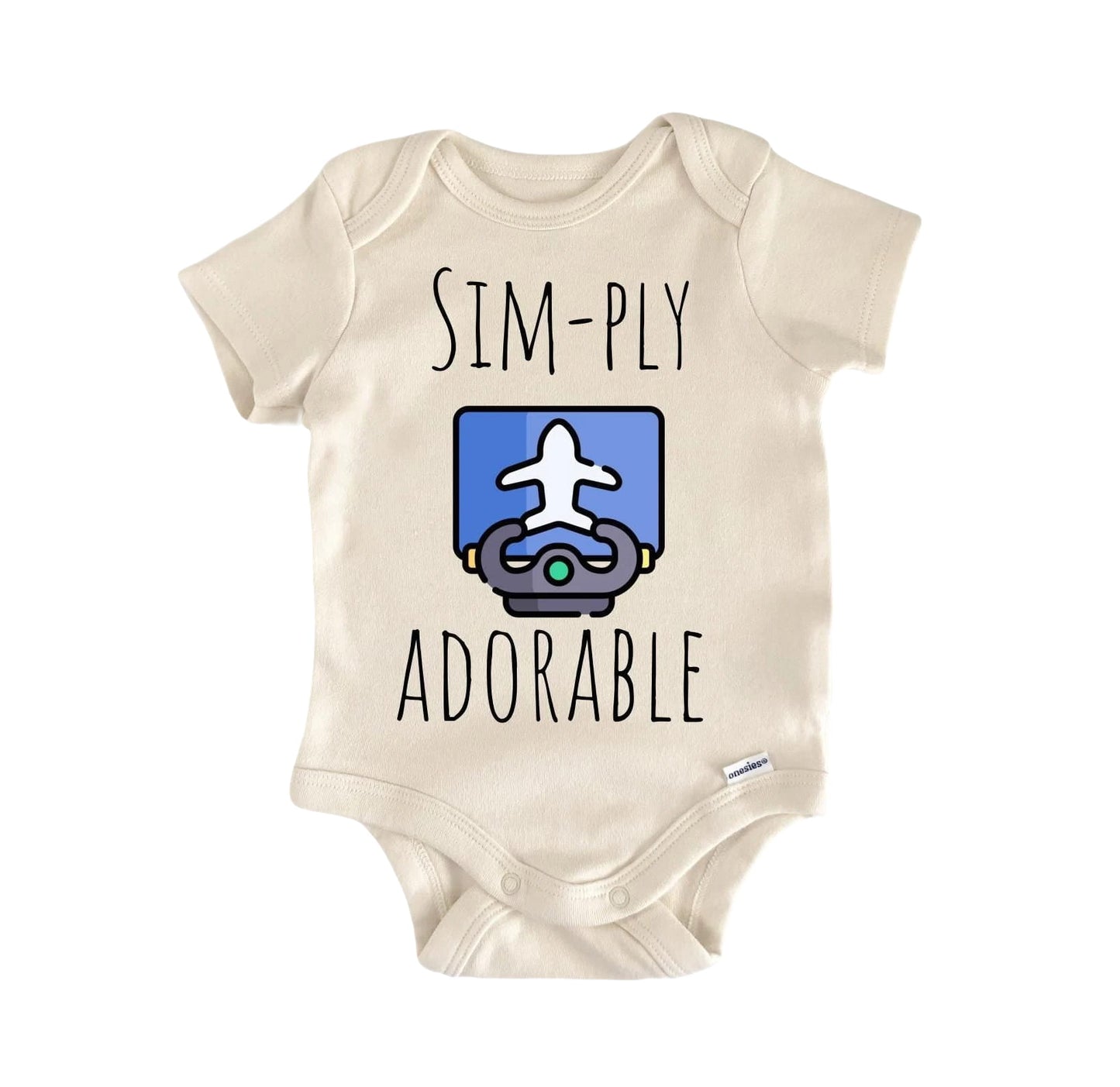 Flight Simulator Sim Newborn Baby Onesie® Bodysuit