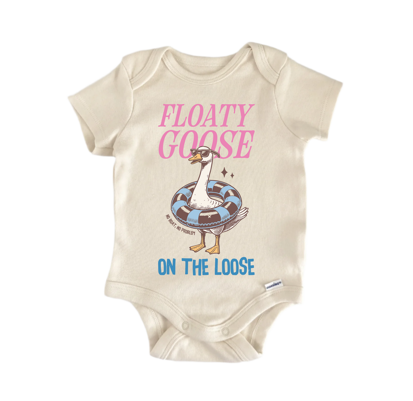 Floaty Silly Goose Newborn Baby Onesie® Bodysuit