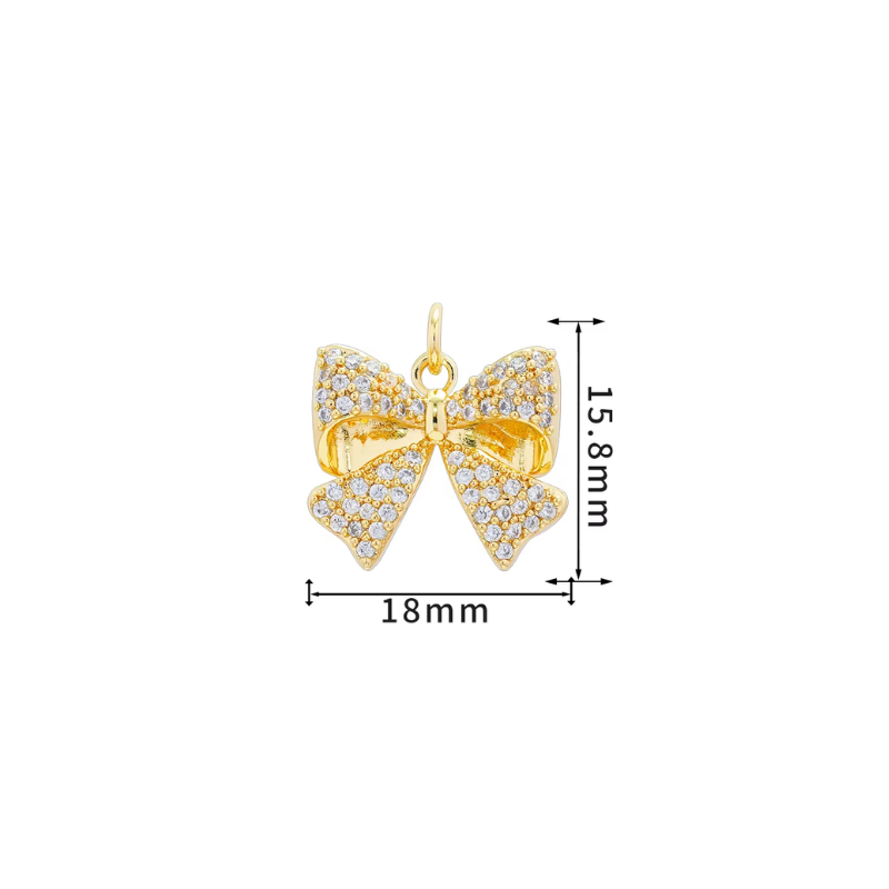 Fluffy Tail Bow Charm  ~Deep South Originals