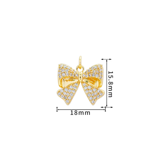 Fluffy Tail Bow Charm  ~Deep South Originals