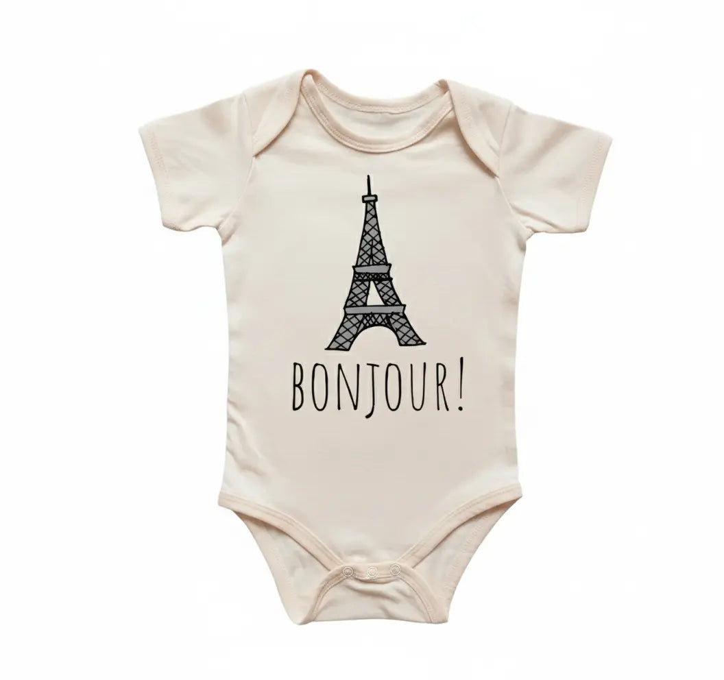 French Franc Eiffel Tower Newborn Gift Baby Onesie® Bodysuit
