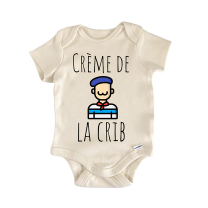 French France Creme Newborn Baby Onesie® Bodysuit