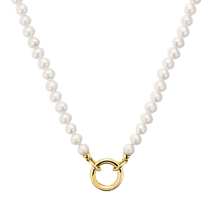 Pearl Necklace with Charm Holder ~ Deep South Originals