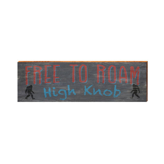 High Knob Free to Roam | Wall Art Print on Real Wood