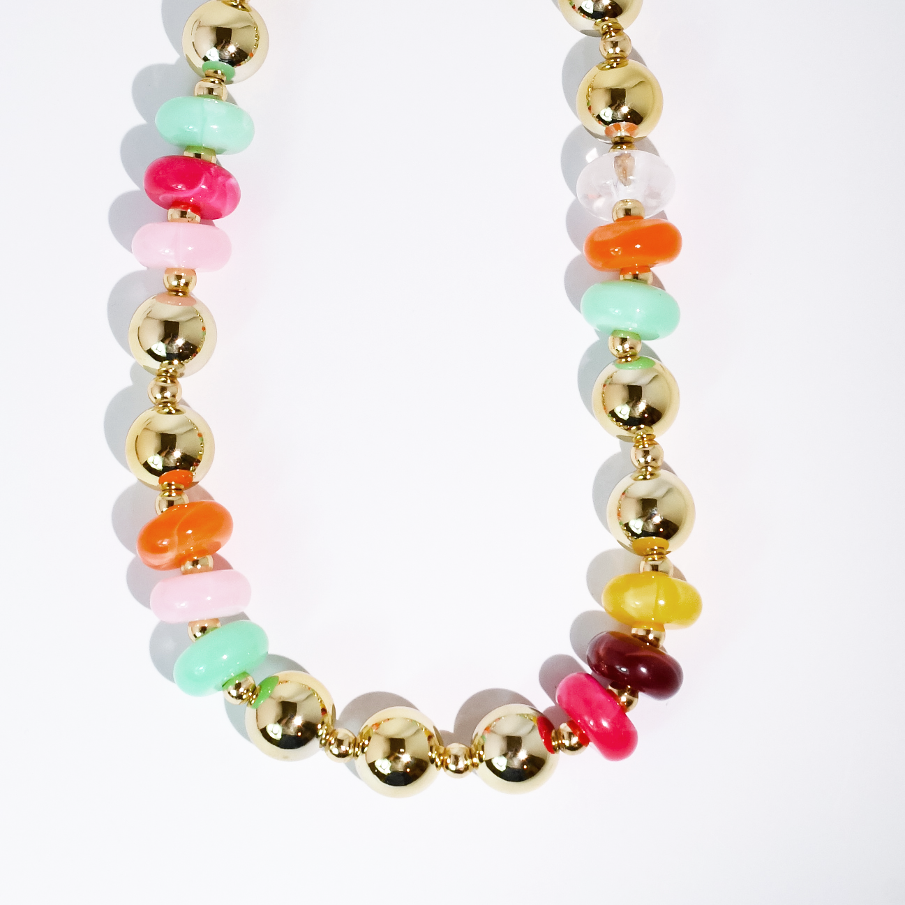 Gem Pop Gold Necklace