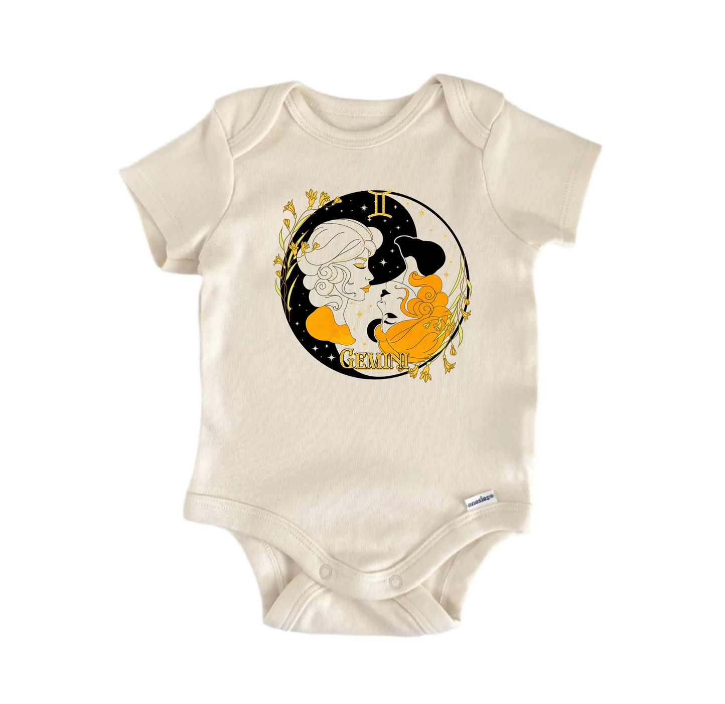 Gemini Zodiac Newborn Baby Onesie® Bodysuit