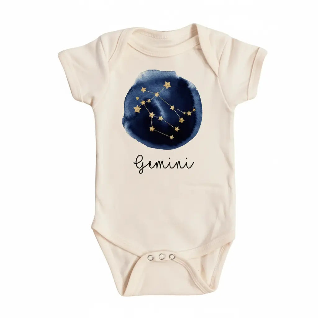 Gemini Zodiac Newborn Baby Onesie® Bodysuit