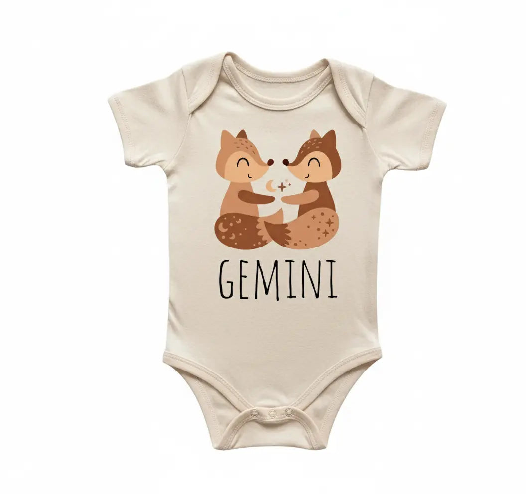 Gemini Zodiac Newborn Gift Baby Onesie® Bodysuit
