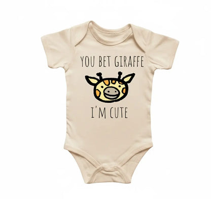 Giraffe Safari Animal Newborn Baby Onesie® Bodysuit