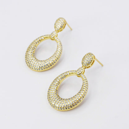 Gleaming Pave Earrings R12
