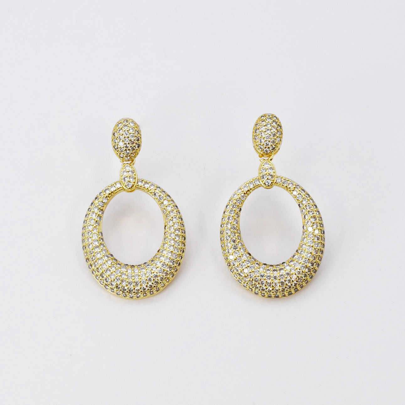 Gleaming Pave Earrings R12
