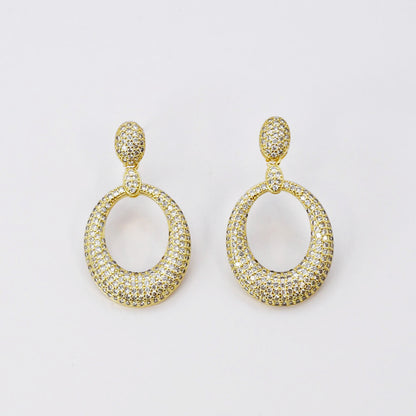 Gleaming Pave Earrings R12