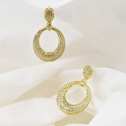 Gleaming Pave Earrings R12