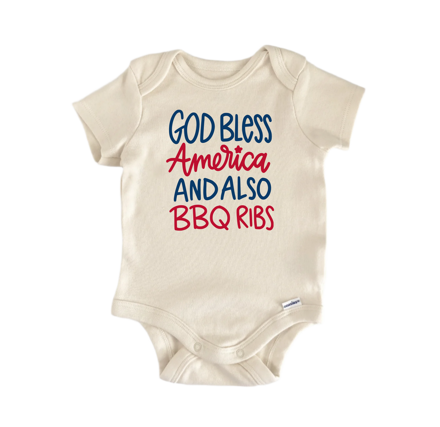 God Bless America Also Newborn Baby Onesie® Bodysuit
