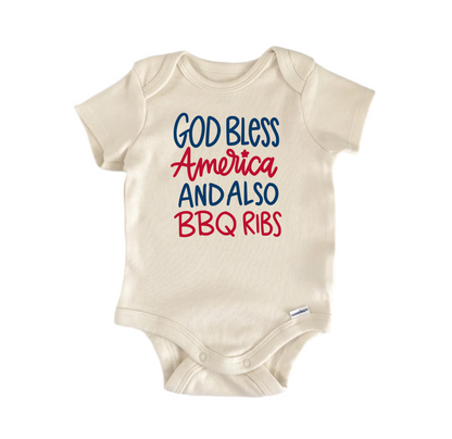 God Bless America Also Newborn Baby Onesie® Bodysuit