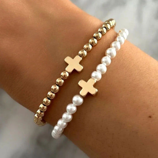 Gracie Cross Bracelet ~ Deep South Originals