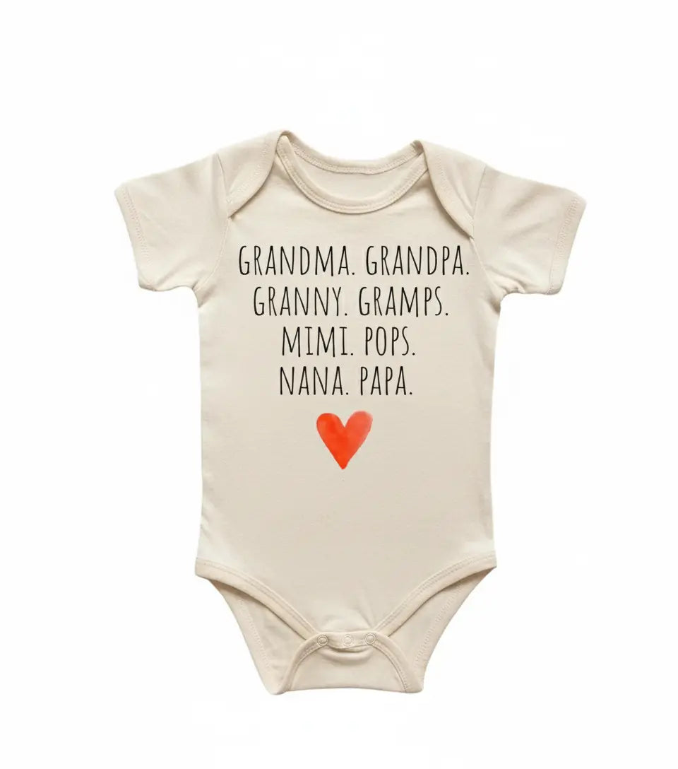 Grandparents Nickname Newborn Baby Onesie® Bodysuit