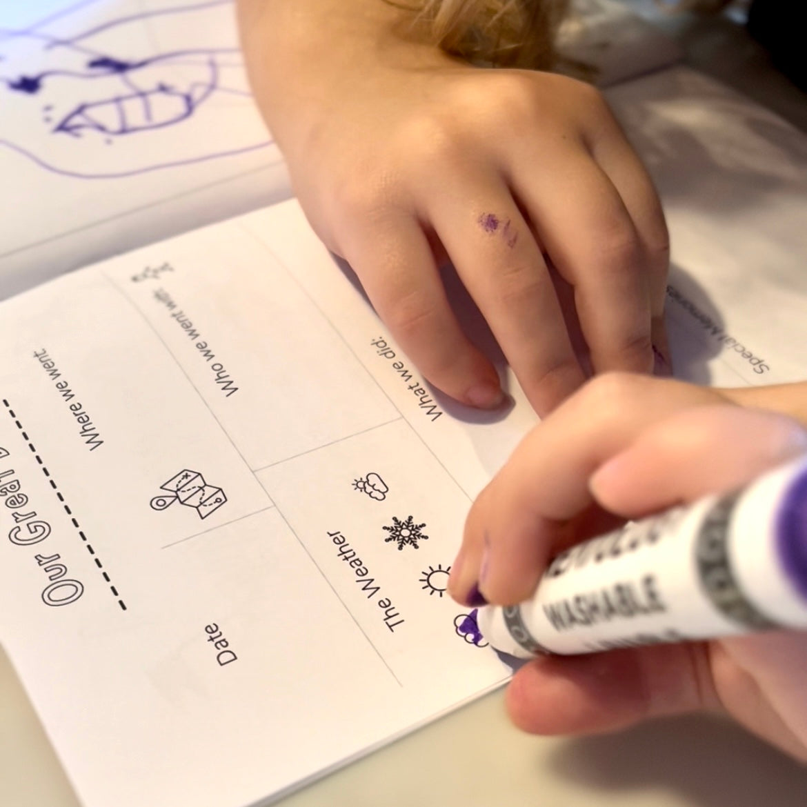 Kids Great Day Journal- Rainbow Stripes