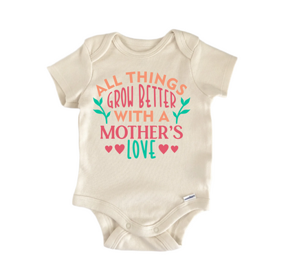 Grow Better Moms Mother's Newborn Baby Onesie® Bodysuit