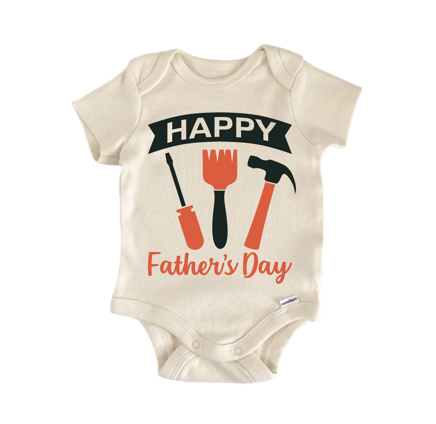 Happy Fathers Day Newborn Baby Onesie® Bodysuit