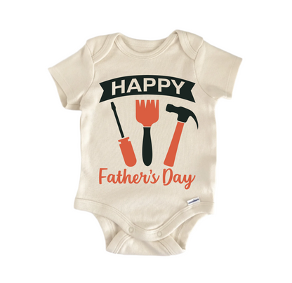 Happy Fathers Day Newborn Baby Onesie® Bodysuit