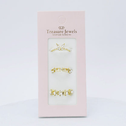 Harmony Pearl Ring Set G16