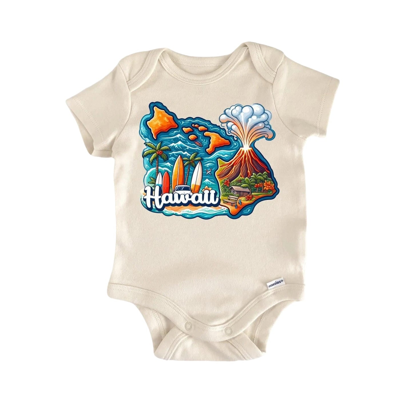 Hawaii Hawaiian Aloha Newborn Baby Onesie® Bodysuit