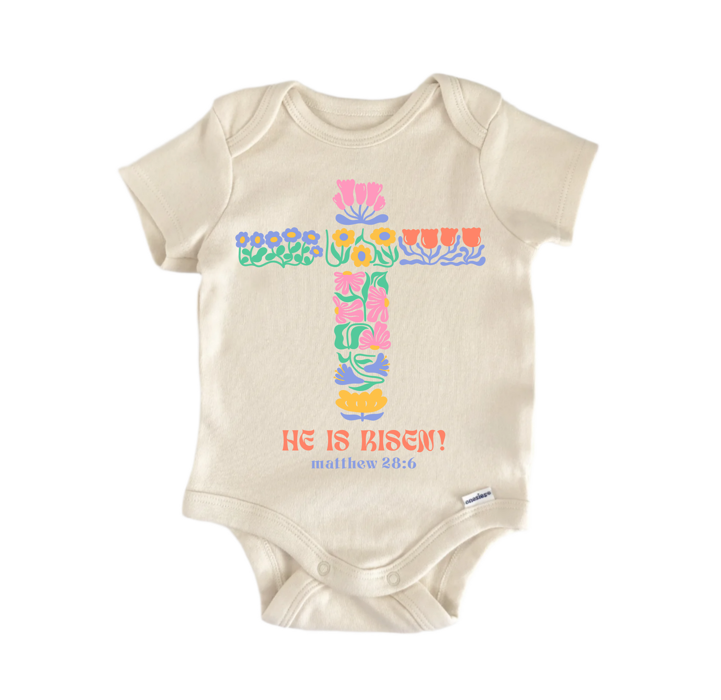 He Is Risen Jesus Newborn Baby Onesie® Bodysuit