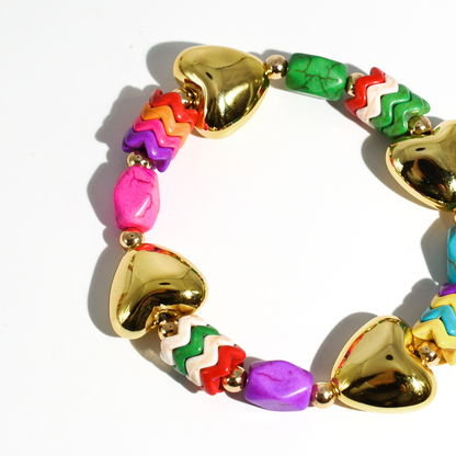 Heart Pop Gold Bracelet