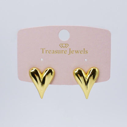 Big Heart Tear Stud