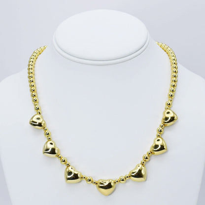 Hearts and Beads Necklace