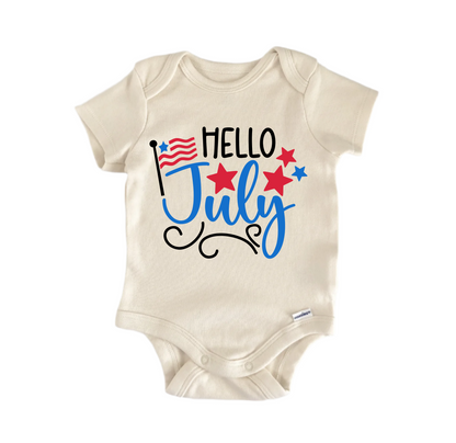 Hello July Newborn Baby Onesie® Bodysuit
