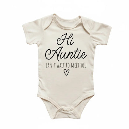 Hi Aunt Auntie Newborn Baby Onesie® Bodysuit