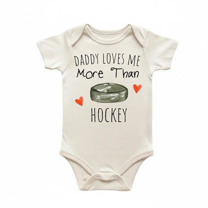 Hockey Love Newborn Baby Onesie® Bodysuit