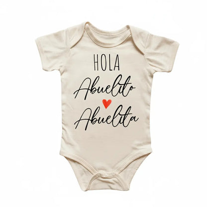 Hola Abuelitos Spanish Newborn Baby Onesie® Bodysuit