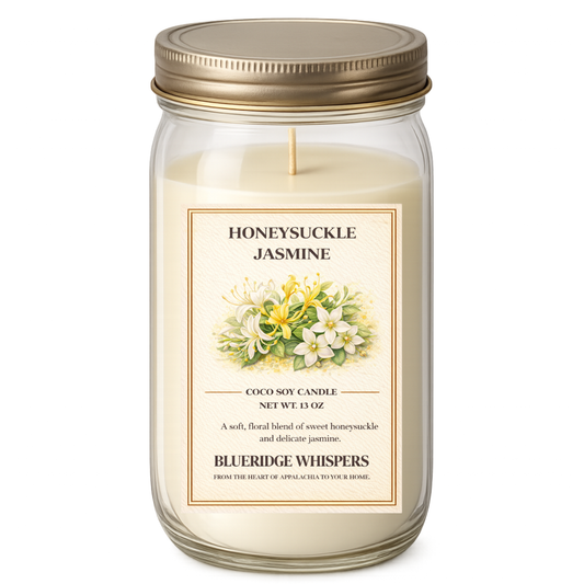 Honeysuckle & Jasmine | Hand-Poured Garden Morning Candle