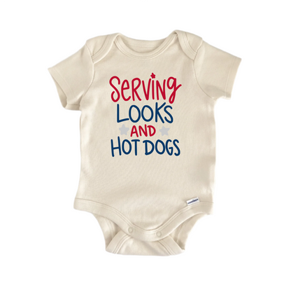 Hot Dog July 4Th Newborn Baby Onesie® Bodysuit