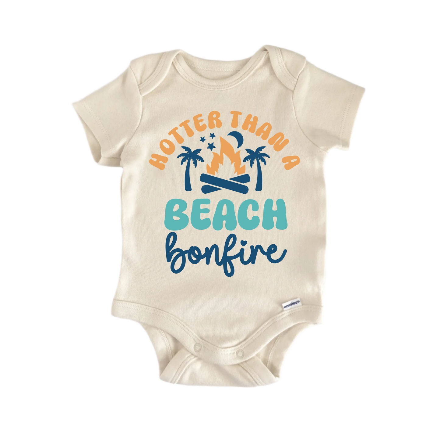 Hotter Than Beach Bonfire Newborn Baby Onesie® Bodysuit