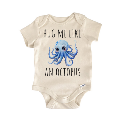 Hug Me Like Octopus Newborn Baby Onesie® Bodysuit