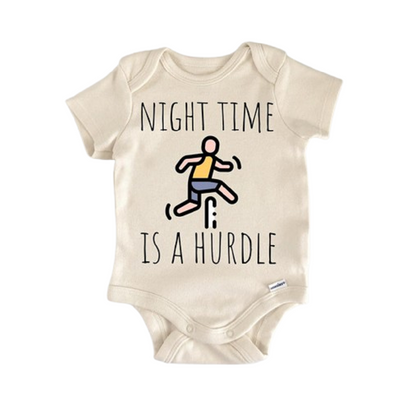 Hurdle Running Track Newborn Baby Onesie® Bodysuit