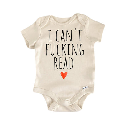 I Cant Read Book Lover Newborn Baby Onesie® Bodysuit