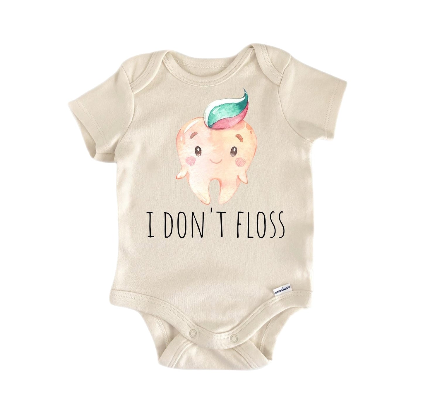 I Don'T Floss Dentist Newborn Baby Onesie® Bodysuit