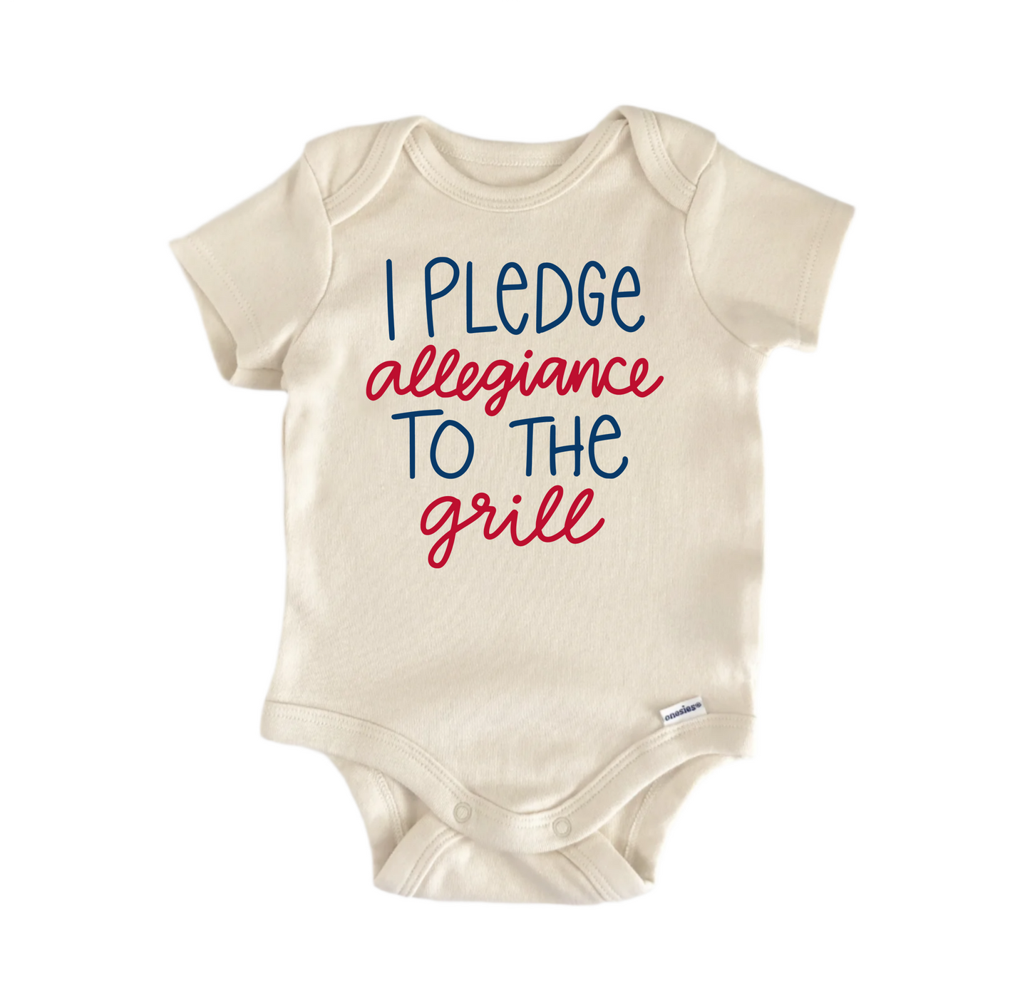 I Pledge Allegiance Grill Newborn Baby Onesie® Bodysuit