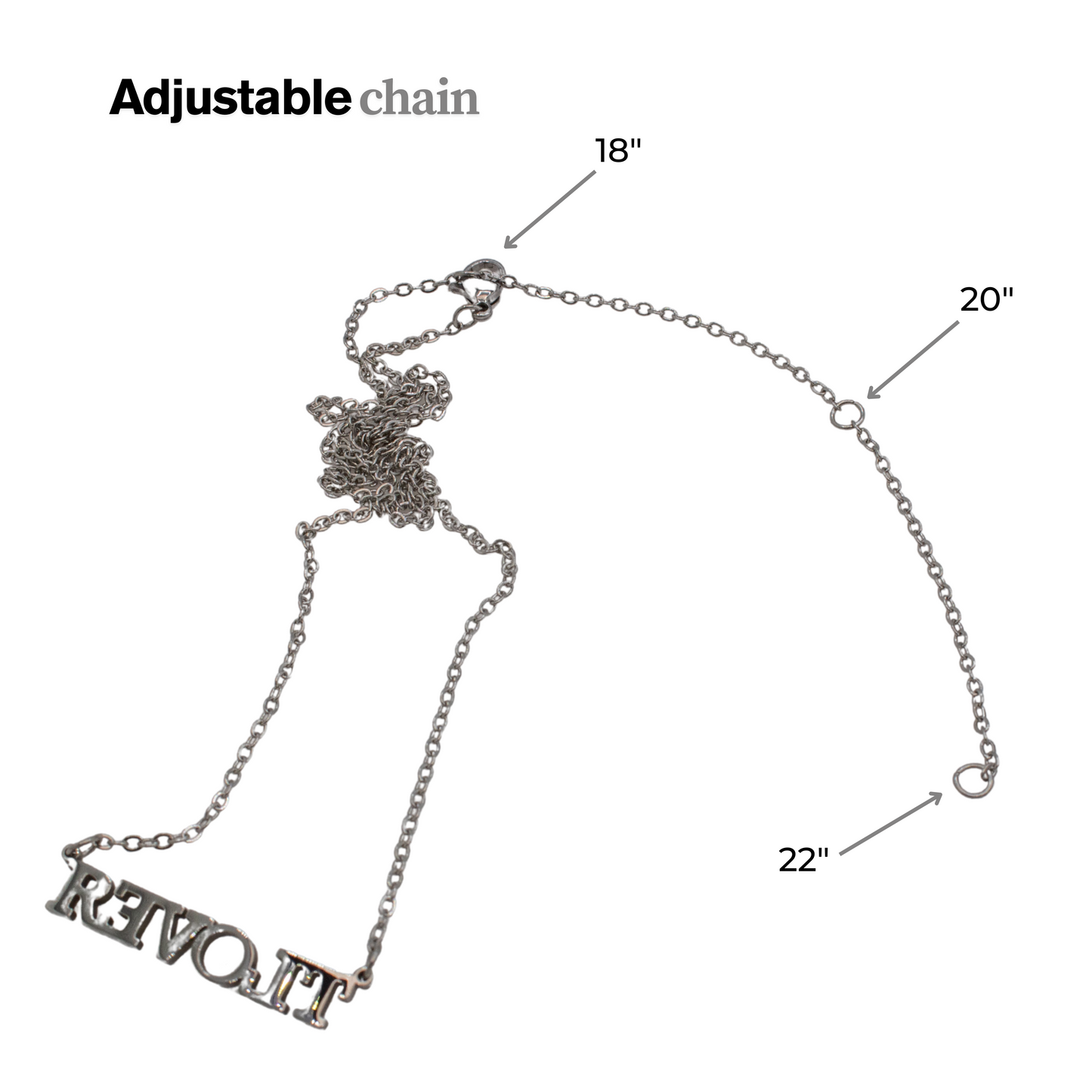 Revolt Cutout Necklace for Trans Lifeline - Babe Co x My Cluck Hut